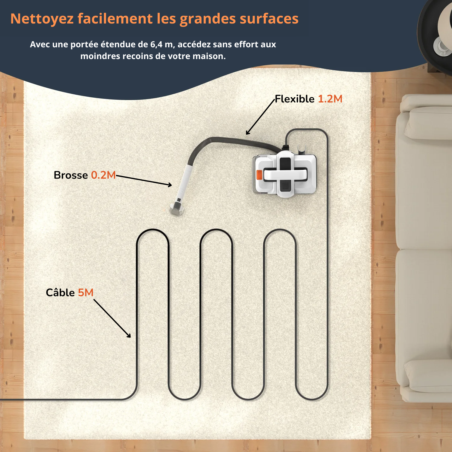 Powermax ProÉliminez les acariens et les taches sur vos tapis et sofas.Nettoyeur de Tapis Portable ProThiamar.com