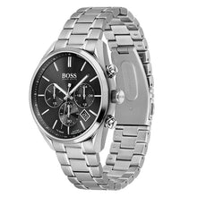 Montre BOSS Champion 1513871 en acier, vue trois-quarts