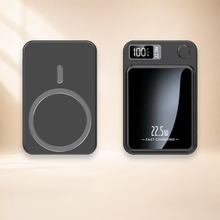 Chargeur magnétique noir – vues avant et arrière