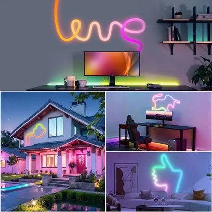 Corde LED Néon RGB utilisée dans différents espaces