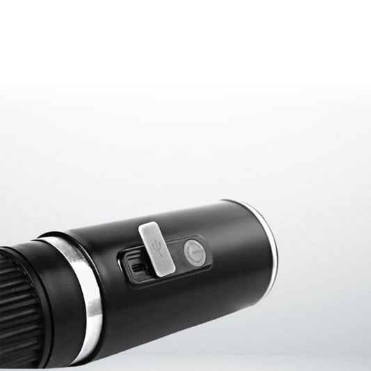 Machine à café portable – bouton et port USB-C
