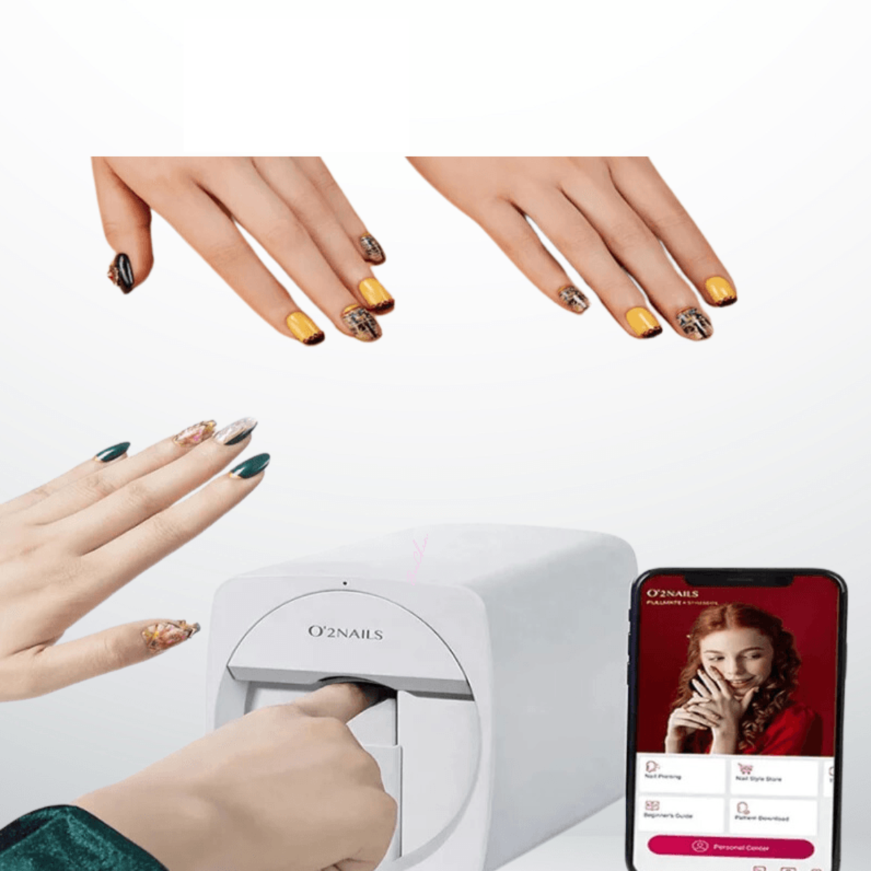 O’2NAILS M1 – application mobile et exemples de manucure