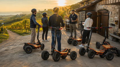 Ride & Wine — moment de dégustation au caveau après la randonnée