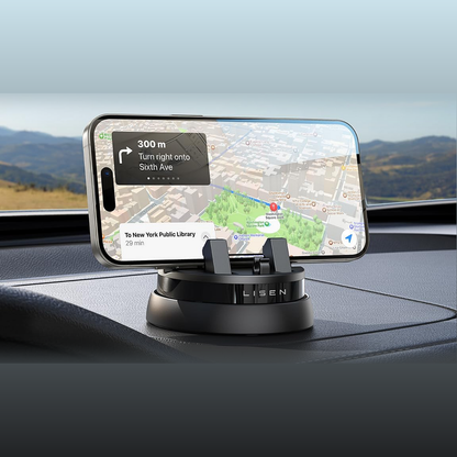 Support téléphone LISEN installé sur un tableau de bord