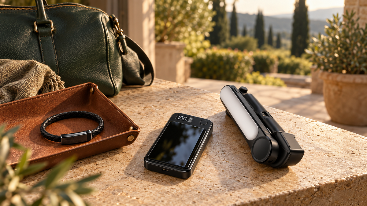 Stabilisateur L09, Chargeur Magnétique et bracelet Majestic Connect prêts au départ