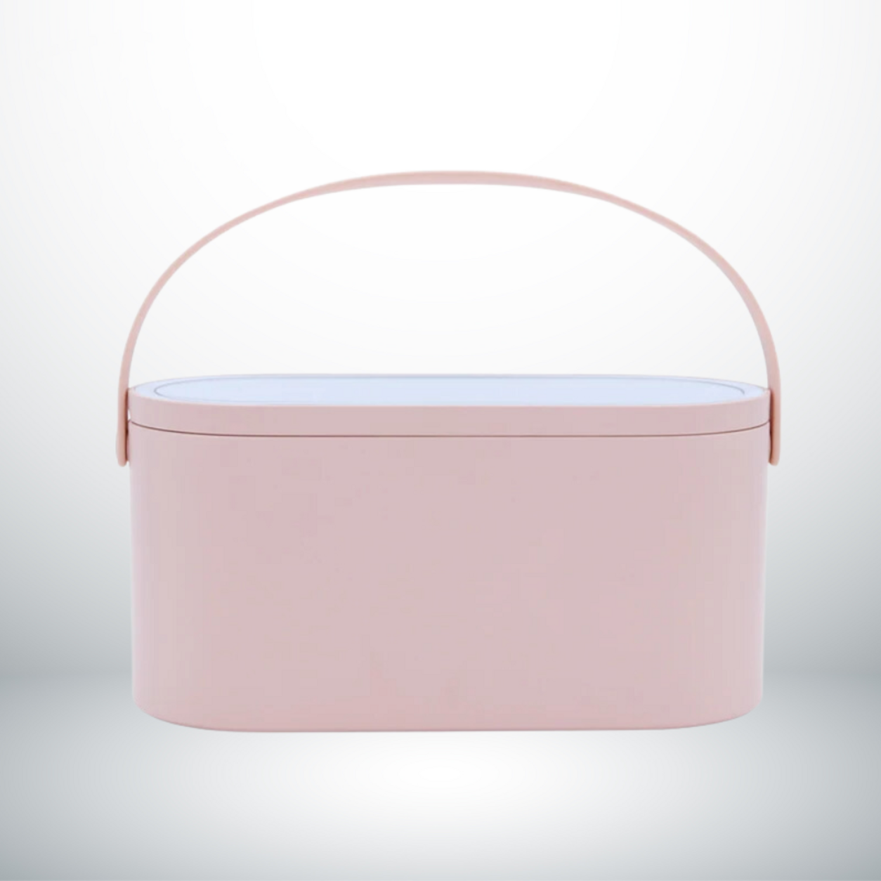 Valise beauté LED fermée coloris rose