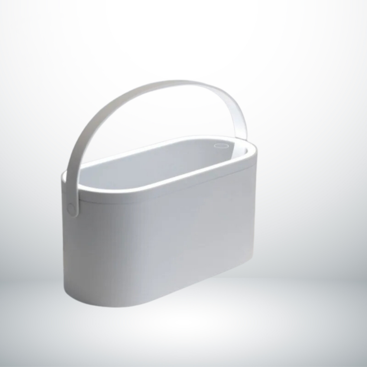 Valise beauté LED fermée coloris blanc