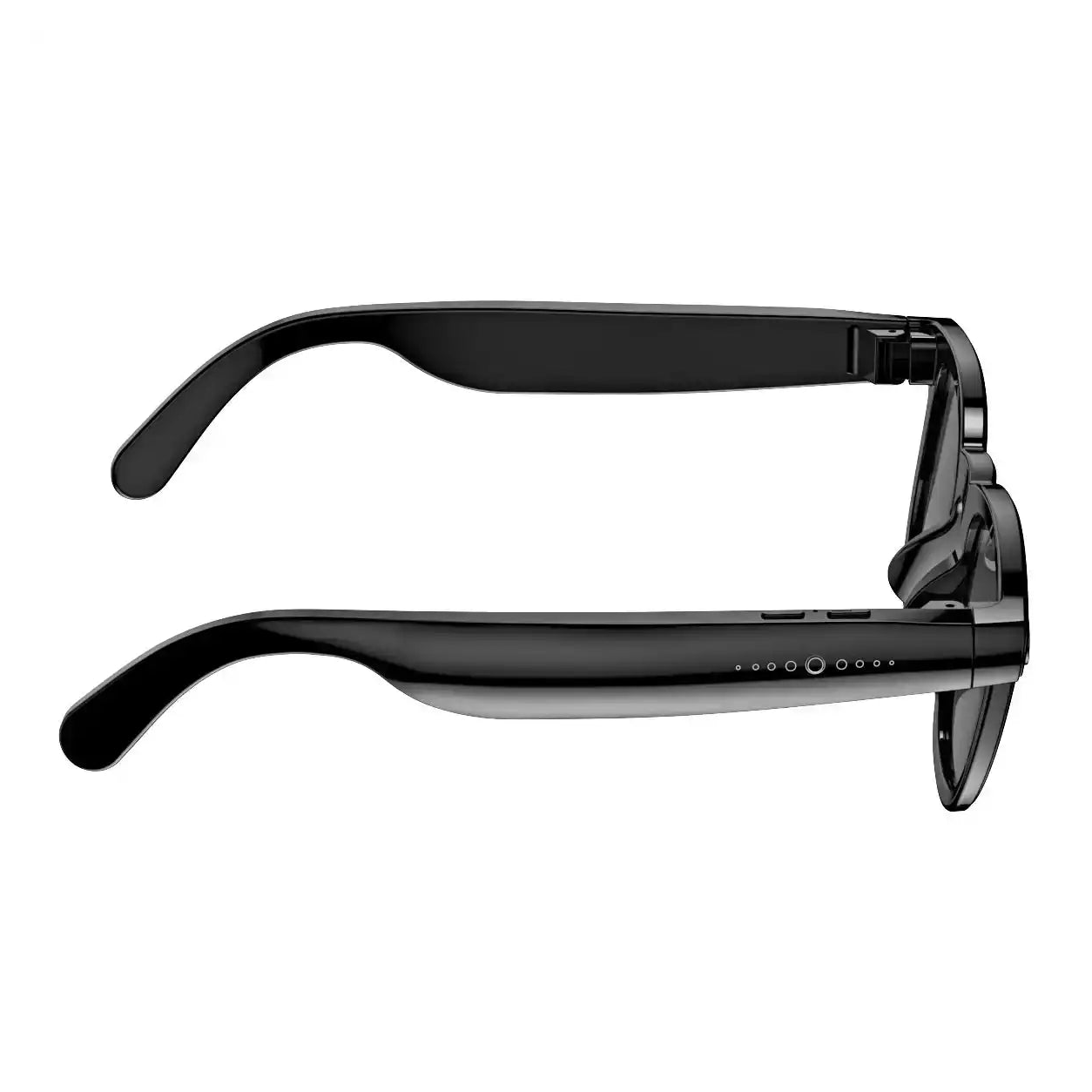 Profil et commandes latérales des lunettes intelligentes Vision IA CY01