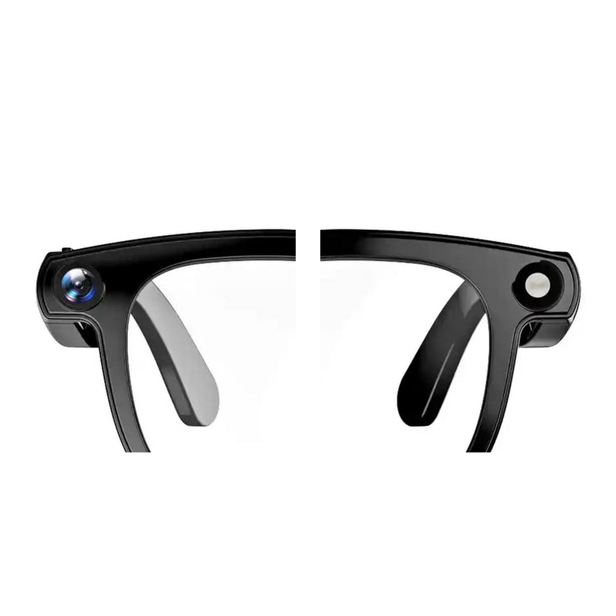 Détail de la caméra et du module circulaire des lunettes Vision IA CY01