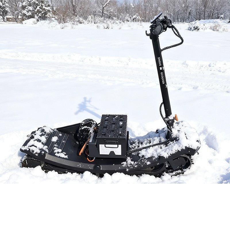Youmota S30 à chenille sur la neige – vue latérale